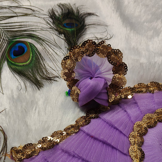 Divine Laddu Gopal Dress with Sequin Embellishments – Traditional Poshak for Janmashtami & Daily Darshan