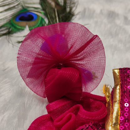 Rani Pink Sequin & Petal Poshak – A Divine Splash of Glamour